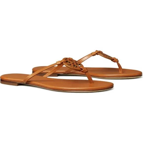 Tory Burch Miller knotted brown thong sandals - Picture 1 of 6
